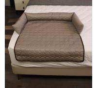 Générique Pelzbarn Cooling Mat for Dogs, Summer Comfort Mat with Ice Silk Fabric, Non-Slip & Machine Washable Design, for Small to Large Pets (Brown,Large)