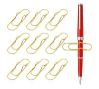Générique Pen Holder Clip 10 Piece Colorful Metal Planner Pencil Clips Set