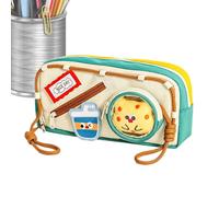 Générique Pen Pouch Zipper Stationery Storage Bag School Supplies