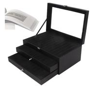 Générique Pen Storage Organizer - 3 Tier 36 Slot | Leather Display Case