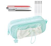 Générique Pencil Case, Large Capacity School Storage Pouch 8.27x3.35x2.2 inches, Multi-Compartment Pen Organizer, Sturdy Stationery Container, Ideal for Classroom Office Art Travel Kids College Use