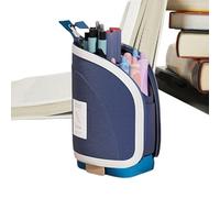 Générique Pencil Case Organizer, Desktop Pen Holder Pouch, Large Capacity Storage Bag, Retractable Standing Design, Durable Multi-Pocket Interior, 1 Pack Gray, Home Office School Use