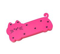 Générique Pencil Case, Stationery Pouch, 8.66x1.97x3.74 inches Silicone Cat-Shaped Soft Organizer, Flexible Zipper Holder for Students Teens Kids Desk, Home Dorm Travel, Supplies Storage