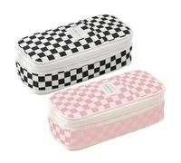 Générique Pencil Pouch, Pencil Case, Expandable Storage Stylish Look Durable Fabric Modern Aesthetic Creative Flair, Art Supplies for College, Kids, Girls 8.7x4.3x2.6inches