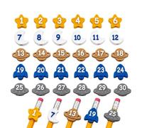 Générique Pencil Toppers for Kids 30-Piece Reusable Colorful