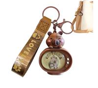 Générique Pendant animal brillant, jouets Capybara,Forme TV Forme Lumineuse Animaux Keots | Adorable sac de sac, accessoire de mode portable pour la maison, le studio, l'école, les voyages