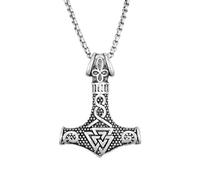 Générique pendentif à la mode Odin Odin Battle Axe Triangle Celtique Charmant pour hommes Mode Bijoux rétro Accessoires de festival Cadeau de festival