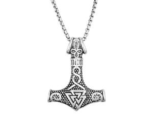 Générique pendentif à la mode Odin Odin Battle Axe Triangle Celtique Charmant pour hommes Mode Bijoux rétro Accessoires de festival Cadeau de festival