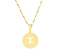 Générique Pendentif à symbole berbère pour femmes, collier creux, bijoux charmants, accessoires animaux mignons, cadeau de mode, vaisseau de déplacement