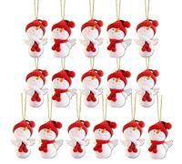 Générique Pendentif Ange Bonhomme de Neige - Pendentif Figurines 2D 16 Pièces - Décorations de Noël Bonhomme de Neige | pour l'intérieur de l'arbre de cheminée de Table de Maison de Vacances d'hiver