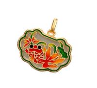 Générique Pendentif/collier avec serrure de longévité, plaqué argent et or, bijoux de bons vœux, accessoire de Culture traditionnelle chinoise, de augure