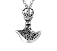 Générique Pendentif collier en forme de hache viking en forme d’odin nordique mythologie pour un style rétro