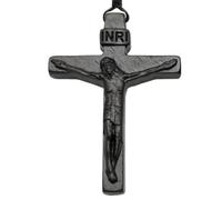 Générique Pendentif Crucifix en bois - Charme rétro en bois naturel