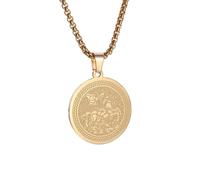 Générique Pendentif de pendentif de la médaille de dragon du guerrier chrétien Saint Georges pour hommes Badge de charme symbole amulette bijoux cadeau
