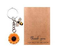 Générique Pendentif De Sac - Ornement Porte-clés Abeille, Ensemble De Cartes De Message De Gratitude, Décoration Élégante Pour Sac À Main | Solution D'expression De À Offrir Significative Pour L