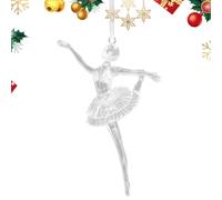 Générique Pendentif en d'arbre de Noël, décoration Acrylique Transparente, décoration à Suspendre pour Noël, Maison, Bureau, Chambre, fête, école, Vacances, Hiver.