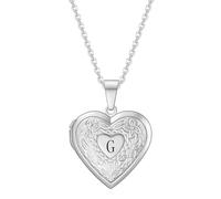 Générique Pendentif en forme de chaîne de clavicule, médaillon Photo, breloque en forme de lettre, bijoux en acier Ti pour occasions spéciales, collier cœur en acier Ti