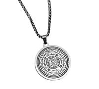 Générique Pendentif en forme de Croix d’exorcisme Ange Rune Collier pour hommes Mode Noël Cadeau de la Saint-Valentin Bijoux protecteurs