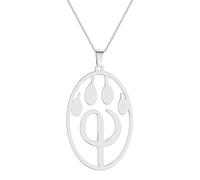 Générique Pendentif en fourrure de Janeiro, symbole PhiPaw, éventail en fourrure, logo emblème, amulette d’amulette
