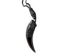 Générique Pendentif En Obsidienne Noire - Bijou Protecteur, De, Collier En Pierre Naturelle, Design Élégant, Protection Spirituelle, Cordon Unisexe | Idéal Pour La Méditation, Accessoire Du Quo