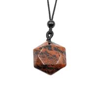 Générique Pendentif étoile à Six branches en améthyste verte naturelle, collier de pierres précieuses semi-précieuses à faire soi-même, bijoux(GoldenSwan)