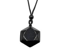 Générique Pendentif étoile à Six branches en améthyste verte naturelle, collier de pierres précieuses semi-précieuses à faire soi-même, bijoux(BlueSand(synthetic))