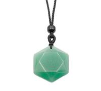Générique Pendentif étoile à Six branches en améthyste verte naturelle, collier de pierres précieuses semi-précieuses à faire soi-même, bijoux(GreenEastMausoleum)
