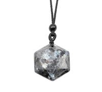 Générique Pendentif étoile à Six branches en améthyste verte naturelle, collier de pierres précieuses semi-précieuses à faire soi-même, bijoux(BlackFlash)