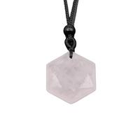 Générique Pendentif étoile à Six branches en améthyste verte naturelle, collier de pierres précieuses semi-précieuses à faire soi-même, bijoux(PowderCrystal)