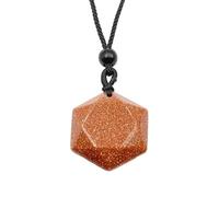 Générique Pendentif étoile à Six branches en améthyste verte naturelle, collier de pierres précieuses semi-précieuses à faire soi-même, bijoux(Sands(synthetic))