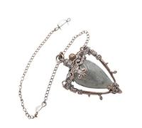 Générique Pendentif gouttelette d'eau en Bronze Antique, Esprit Cristal, Pendule, Pierre Naturelle, Bijoux Suspendus, décoration(Glitter)