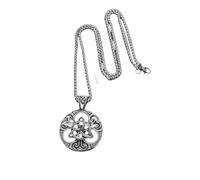 Générique Pendentif magique magique nœud celtique vintage Nordic Irish Knot collier Trinity Charm pour hommes Bijoux nordiques cadeau