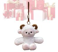 Générique Pendentif Porte-Clés en Peluche,Doux Compagnon Interactif | Porte-Clés Figurine Animale en Peluche | pour Petite Amie Maman Femmes Garçons Amis Sac Bandoulière Et À Dos Fourre-Tout Cartable