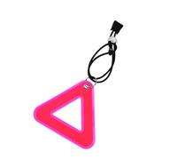 Générique Pendentif réflecteur de sécurité Haute visibilité | Pendentifs Vélo Triangulaires Haute Visibilité,Réflecteur De Haute Visibilité,pour Course À Pied, Randonnée, Camping, Plein Air, Trajets