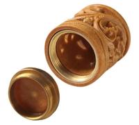 Générique Pendentif Suspendu en Bois Sculpté pour Aromathérapie, Flacon Décoratif Vide Soi-même, Petit Sachet Parfumé Réutilisable, Décoration Maison et Voiture, Accessoire Léger et Compact