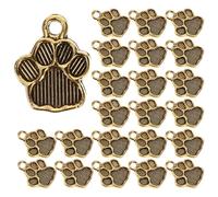 Générique Pendentifs Breloques Soi-même Patte De Chien 100 Pcs Pour Créations Bijoux Diy Artisanat Vintage Antique Cible Créateurs Usage Bracelet Collier Loisirs Créatifs
