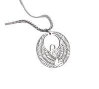 Générique Pendentifs d’amulette de la déesse mère égyptienne Isis, collier de talisman vintage creux