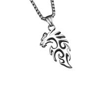 Générique Pendentifs de dragon pour hommes colliers d’amulettes puissants chaîne punk rock tendance pour amis masculins cadeau de Noël