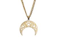 Générique pendentifs en forme de patte en nœud de Moon Celtics pour hommes, chaîne en boîte cadeau cadeau Bijoux vintage