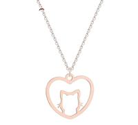 Générique Pendentifs et colliers en forme de cœur d’amour en forme de chat mignons Collier classique d’animaux Cadeaux de mode pour femmes Bijoux d’anniversaire pour filles