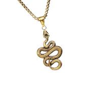 Générique Pendentifs serpents Hommes Simples colliers Python Cobra Chain pour hommes Rap Rock punk pour un ami Meilleur cadeau masculin