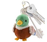 Générique Pendeur de jouets en peluche de petit animal réaliste, charme de sac à main animal en peluche, Ornement créatif de chaîne de clés farcis de canard canard collard pour les et sac à dos