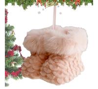 Générique Pendre de Chaussette en Peluche de Noël - Décoration de démarrage pour Les Arbres, Accessoires pour Arbres Mignon botter Arbre de Noël Petit Pendentif pour Table