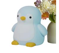 Générique Penguin Night Lamp - Colorful Silicone Light for Kids | Cute Touch Control with Soft Glow, Portable Bedroom Bathroom Bedside Tabletop Hallway Nursery School Everyday