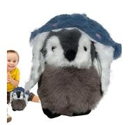Générique Penguin Stuffed Animal, Realistic Soft Figurine, Adorable Comfortable Touch Penguin Toy, Decorative Plush for Living Room Bedroom Shelf Display and Present Giving, Black White