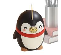 Générique Penguin Toothpick Container - Semi-Automatic Home Supplies, Kitchen Accessory with Fun Design, Toothpicks Holder for Dining Living Room Travel Outdoor Camping Picnic Daily Party Holiday Use