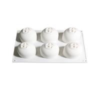 Générique Per Dolci - 6 Cavi In Silicone Alimentare Resistente Al Calore | 26,1x17,8 Cm Teglia Per Muffin Stampo Da Forno | Versatile Per Torte, Budini, Gelati, Biscotti, Dessert