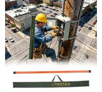 Générique Perche télescopique isolée, Canne de Mesure de Hauteur télescopique Portable, bâton d'arpentage isolé Haute Tension avec échelle Double Face (Taille : 18 m / 59,1 pi)