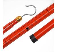 Générique Perche télescopique isolée, règle de Mesure télescopique, bâton de Mesure de Hauteur en résine époxy pour Lignes électriques sous Tension et Construction (Orange, 10 m / 35,8 pi)