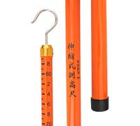 Générique Perche télescopique isolée, Tige de Mesure isolée pour mesures électriques, Perche télescopique avec règle Verticale, (Taille : 8 m (26,2 pi))